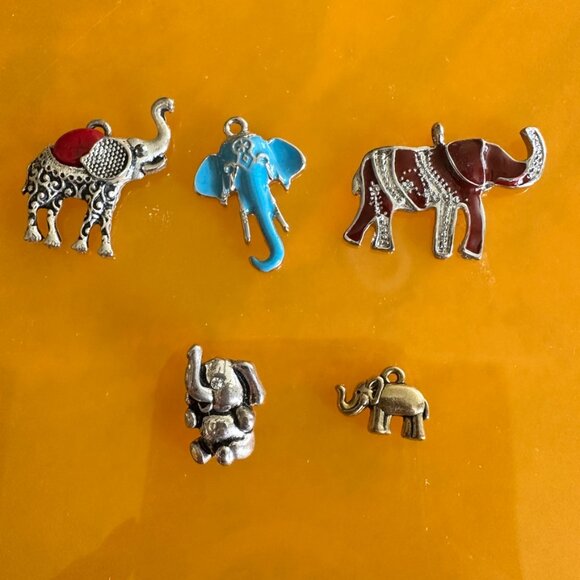 Elephant Pendants and One Pair Earrings Lot of 11 - Picture 13 of 16
